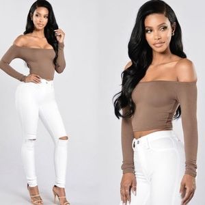 NEW! Right On Top Crop Top from Fashion Nova